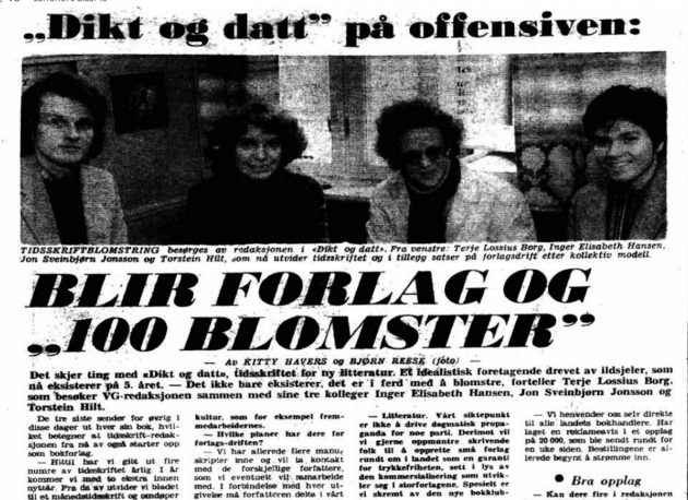 Faksimile, VG 1976