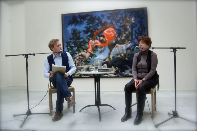 Mathias R. Samuelsen intervjuer Cecilie Løveid © Mette Karlsvik