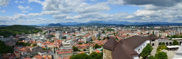 Ljubljana. Foto: Miran Rebrec. Billedbehandling: ModriDirkac. Wikipedia.